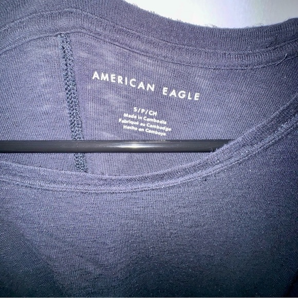 American Eagle Outfitters Charcoal Oversized Short Sleeve Tee - Picture 4 of 8